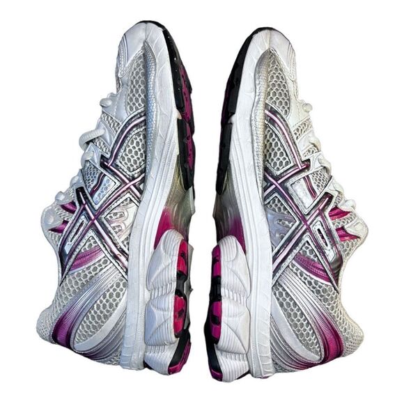 Asics Nimbus 12  Running Shoes Women Size 7 White Pink Jogging Running Walking - Picture 4 of 8